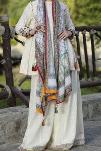 Off White Jacquard 2Pc Unstitched - ALP-596
