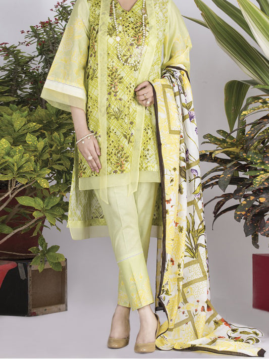 Lime Lawn 3 Piece Unstitched - ALP-714