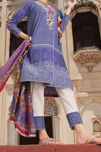 Blue Lawn 3Pc Unstitched - ALP-721