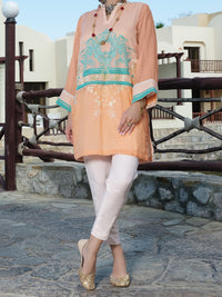 Orange Lawn Tunic - AL-LK-735