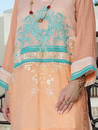 Orange Lawn Tunic - AL-LK-735