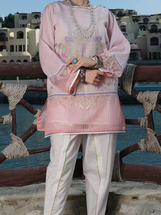 Pink Lawn Tunic - AL-LK-736