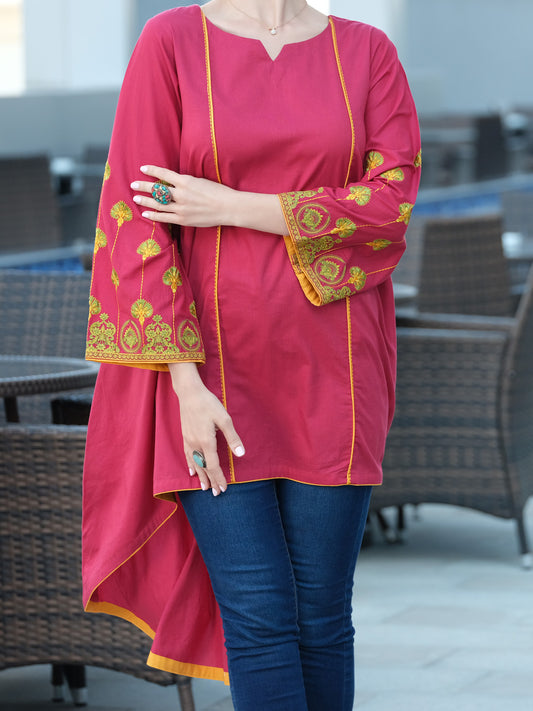Red Lawn Tunic - AL-LK-745