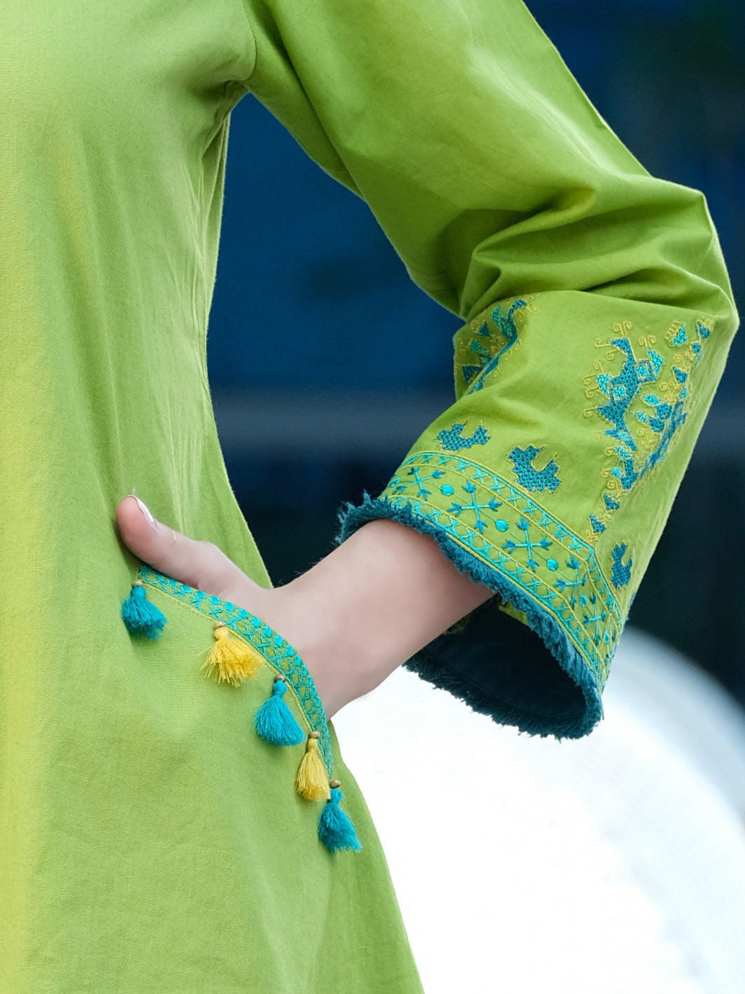 Green Lawn Tunic - AL-LK-746