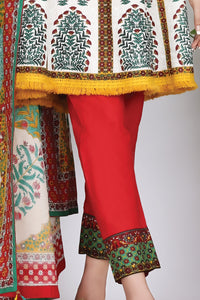 White Cambric 3Pc Stitched - ALP-755