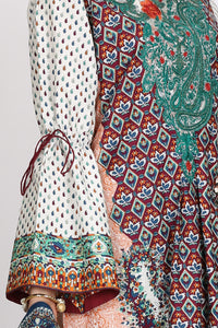 Orange Cambric 3 Piece Stitched - ALP-758
