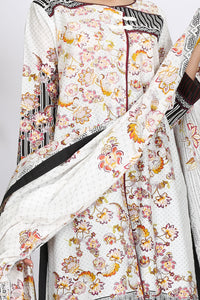 White Cambric 3 Piece Stitched - ALP-760