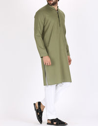 Green Cotton Kurta - AL-K-769