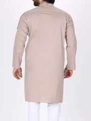 Light Brown Cotton Kurta - AL-K-771