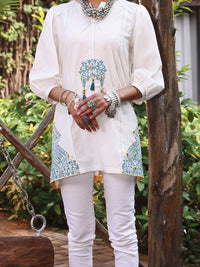 White Lawn Tunic - AL-LK-773