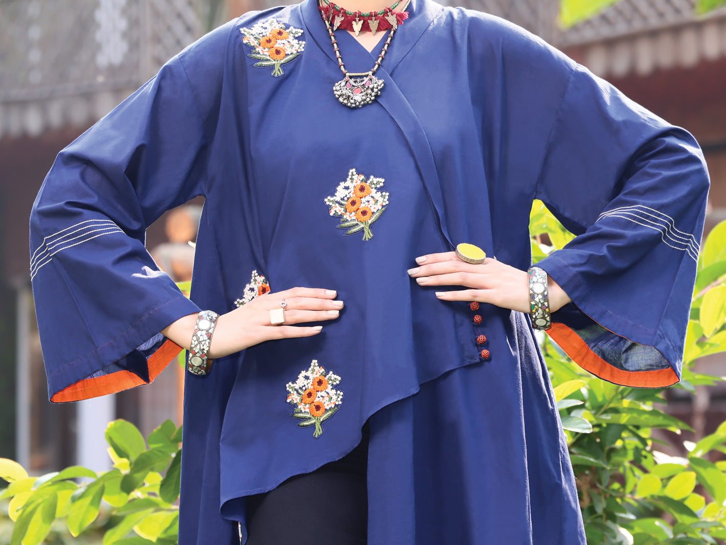 Blue Lawn Tunic - AL-LK-774