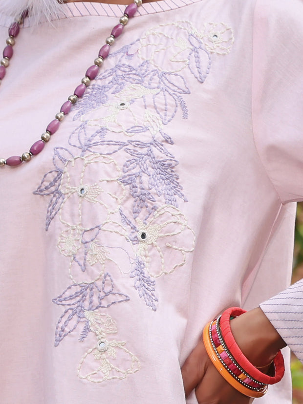 Light Purple Lawn Tunic - AL-LK-776