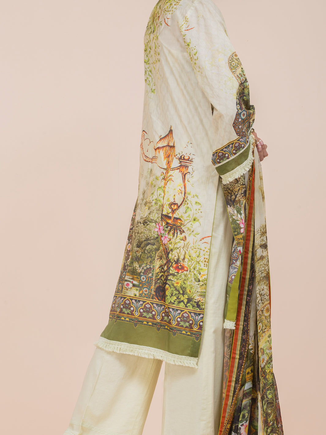 Ivory 3Pc Stitched - ALP-3PS-787