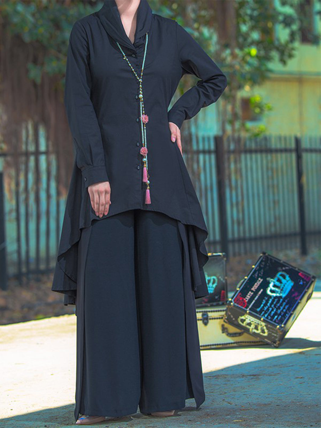 Black Women Top - LSK-2004A - Almirah Online