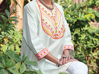 Sky Blue Lawn Tunic - AL-LK-802