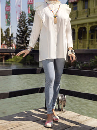 Off White Tunic - AL-LK-808