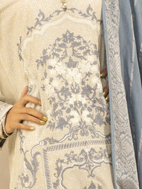 Grey Lawn 3Pc Stitched - ALP-3PS-848