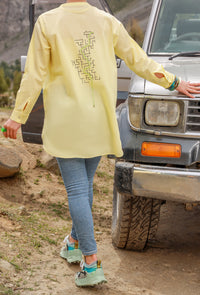 Lime Yellow Cambric Tunic -AL-LK-850