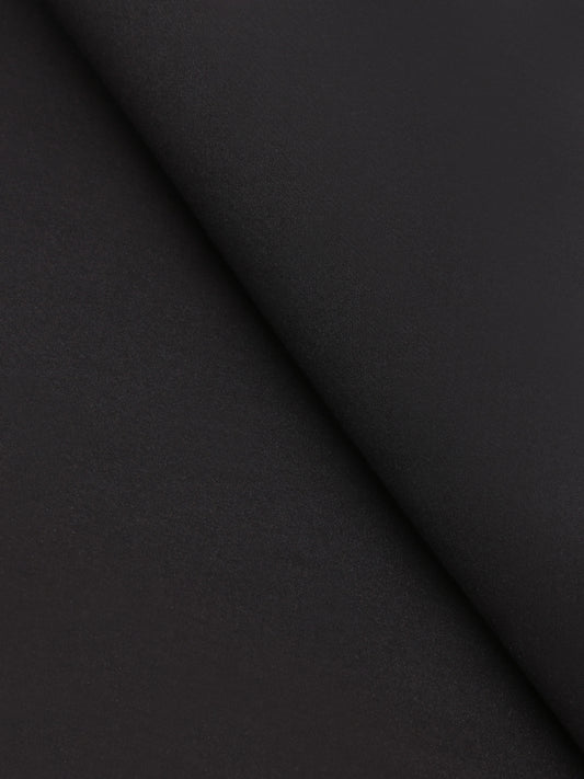 Black Blended Unstitched Fabric - Johar-854E