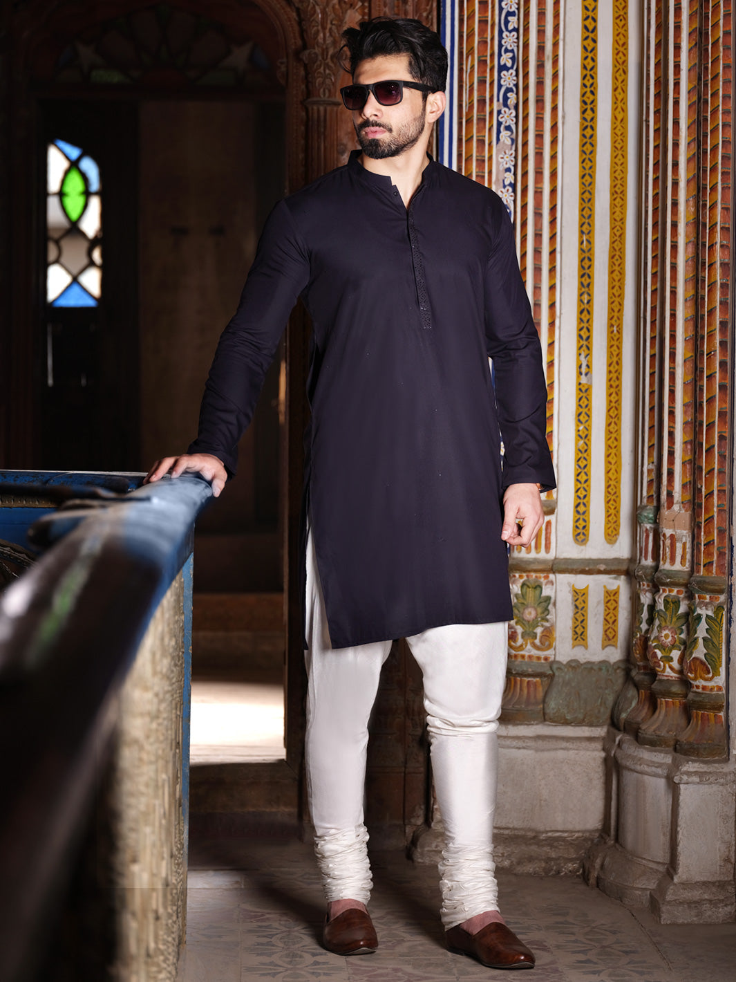 Blue Blended Kurta - AL-K-854