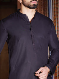 Blue Blended Kurta - AL-K-854