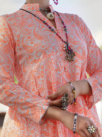 Orange Cambric Tunic - AL-LK-863
