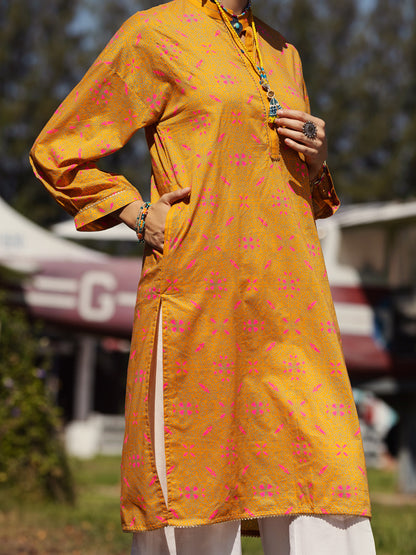 Orange Lawn Tunic - AL-LK-865