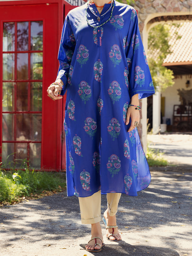 Blue Cambric Tunic - AL-LK-866