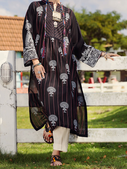 Black Lawn Tunic - AL-LK-868
