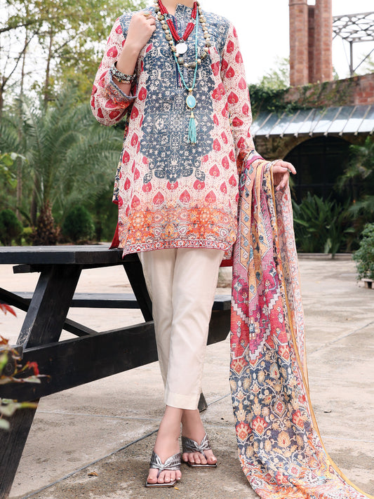 Pink Lawn 3 Piece Unstitched - ALP-3PS-926
