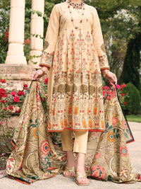 Beige Lawn 3Pc Unstitched - ALP-3PS-927