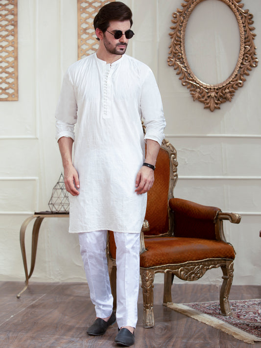 White Kurta - AL-K-929A