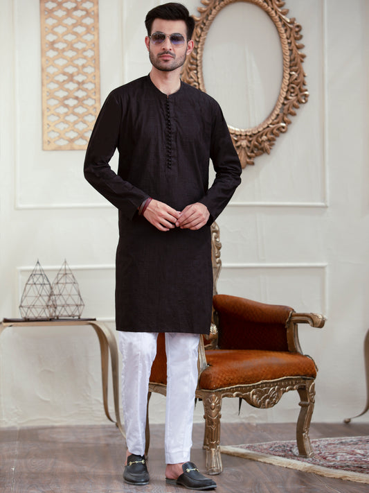 Black Kurta - AL-K-929B