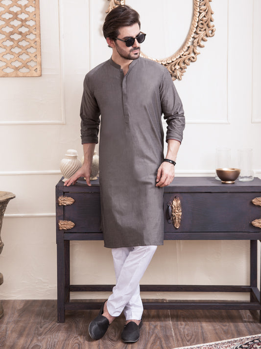 Grey Kurta - AL-K-938