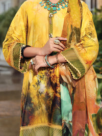 Yellow Lawn 3Pc Stitched - ALP-3PS-941