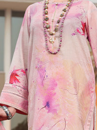 Pink Jacquard 3 Piece Stitched - ALP-3PS-943