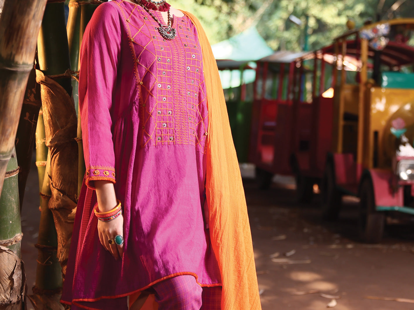 Purple Cotton Viscose 3Pc Stitched - ALP-3PS-946