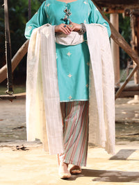 Ferozi Viscose 3Pc Stitched - ALP-3PS-949