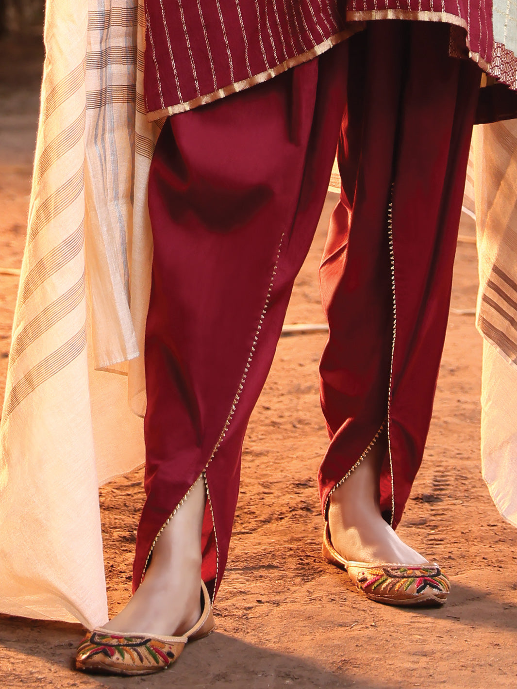 Maroon Jacquard 3 Piece Stitched - ALP-3PS-950