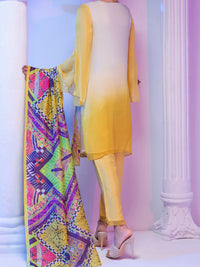 Lime Georgette 3Pc Stitched - ALP-3PS-952/S