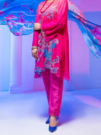Pink Georgette 3 Piece Unstitched - ALP-3PS-953