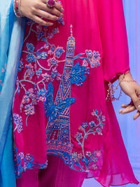 Pink Georgette 3Pc Stitched - ALP-3PS-953/S