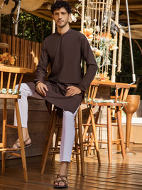 Brown Kurta - AL-K-955