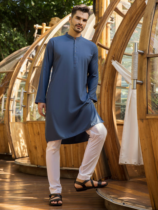 Blue Kurta - AL-K-956