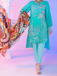 Ferozi Georgette 3Pc Stitched - ALP-3PS-957/S