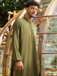 Green Kurta - AL-K-957