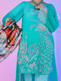 Ferozi Georgette 3Pc Stitched - ALP-3PS-957/S