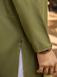 Green Kurta - AL-K-957