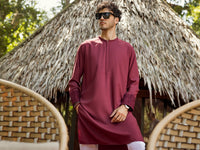 Maroon Kurta - AL-K-958