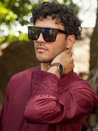 Maroon Kurta - AL-K-958